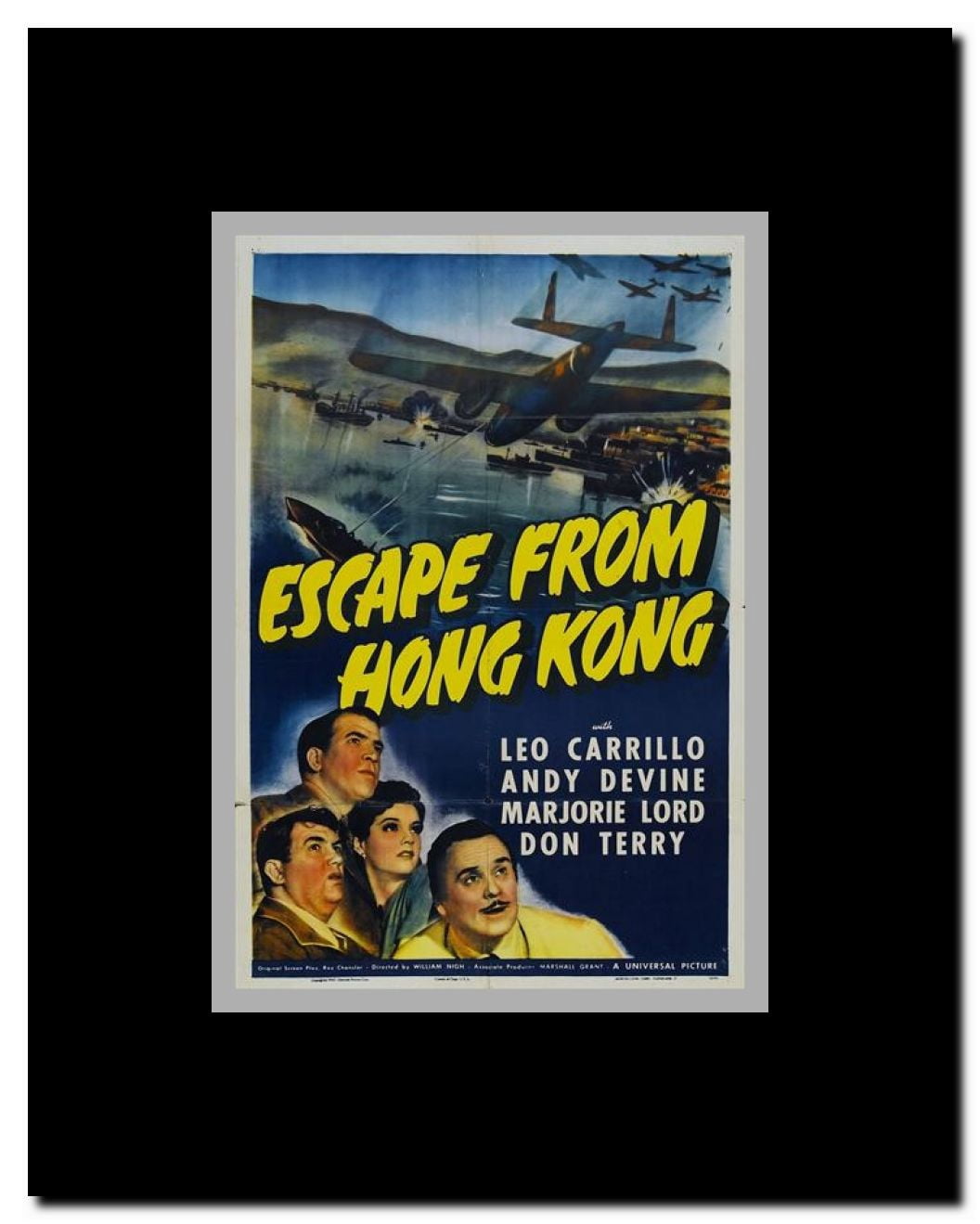 Escape from Hong Kong Framed Movie Poster