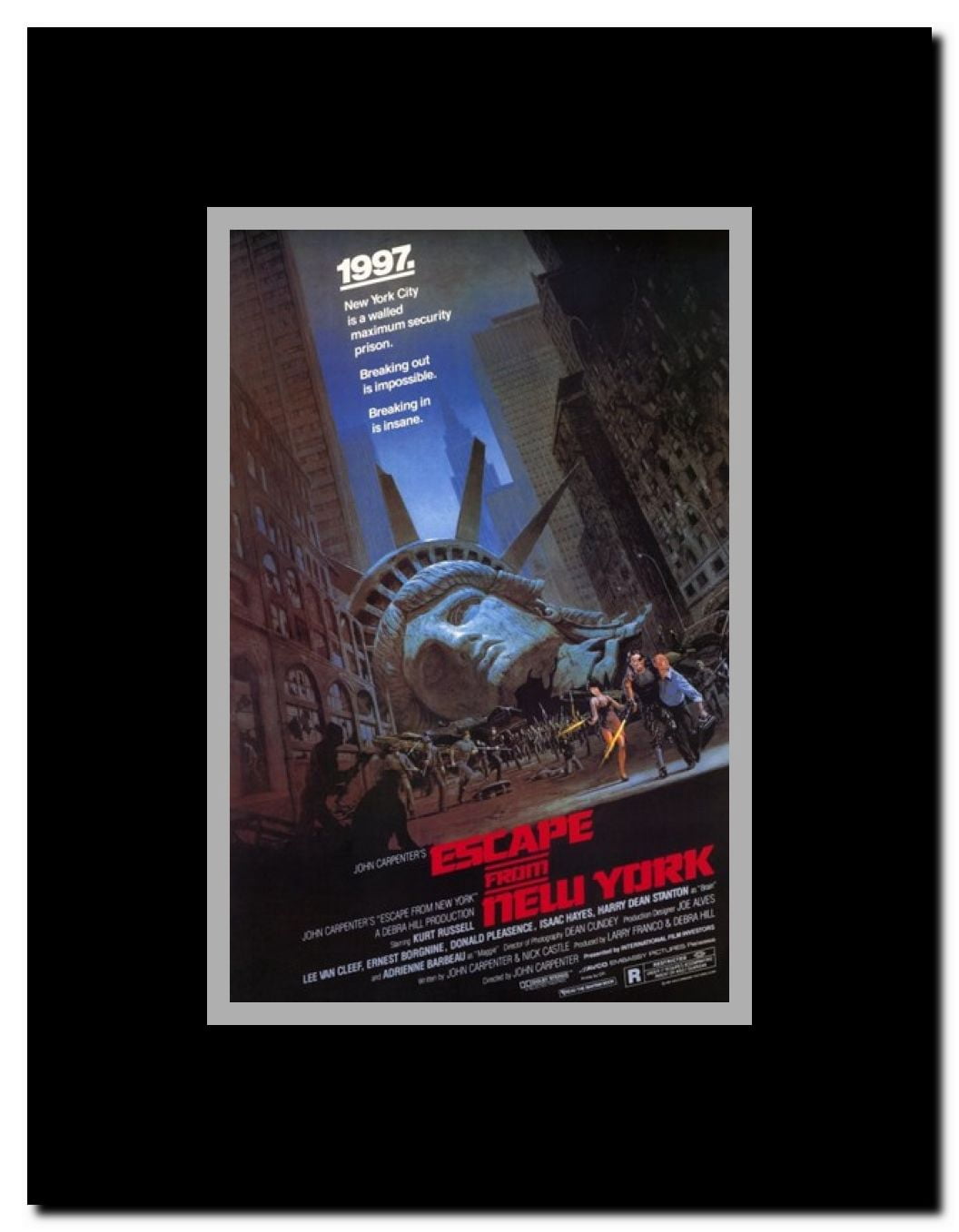 Escape from New York Framed Movie Poster