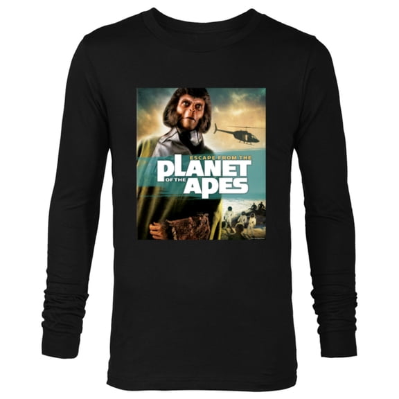 Escape from the Planet of the Apes 1971 Dr Zira Movie Poster - Long Sleeve T-Shirt for Men - Customized-Black