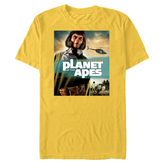 Escape from the Planet of the Apes 1971 Dr Zira Movie Poster - Short Sleeve Blended T-Shirt for Adults - Customized-Yellow