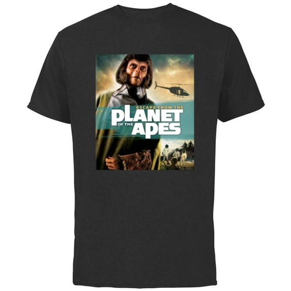Escape from the Planet of the Apes 1971 Dr Zira Movie Poster - Short Sleeve Cotton T-Shirt for Adults - Customized-Black