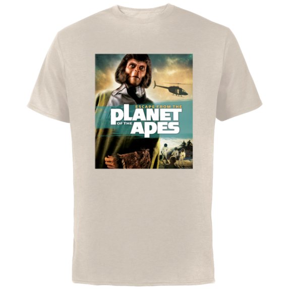 Escape from the Planet of the Apes 1971 Dr Zira Movie Poster - Short Sleeve Cotton T-Shirt for Adults - Customized-Natural