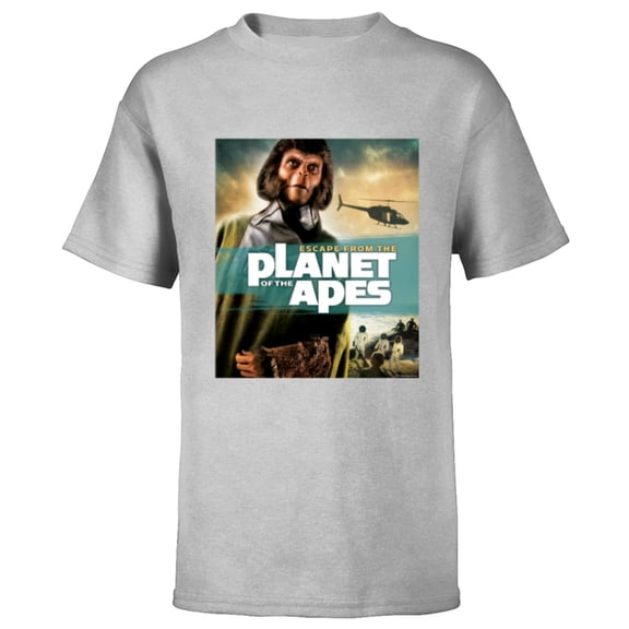 Escape from the Planet of the Apes 1971 Dr Zira Movie Poster - Short Sleeve T-Shirt for Kids - Customized-Athletic Heather