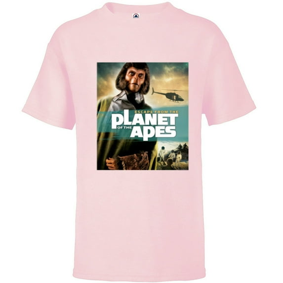Escape from the Planet of the Apes 1971 Dr Zira Movie Poster - Short Sleeve T-Shirt for Kids - Customized-Soft Pink