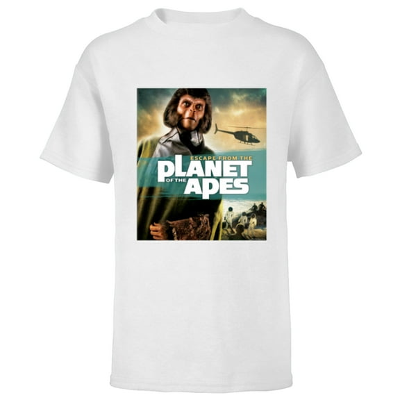 Escape from the Planet of the Apes 1971 Dr Zira Movie Poster - Short Sleeve T-Shirt for Kids - Customized-White