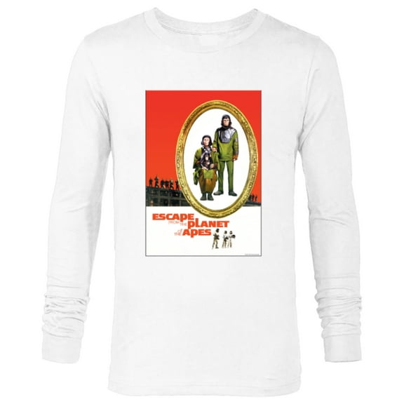 Escape from the Planet of the Apes 1971 Family Movie Poster - Long Sleeve T-Shirt for Men - Customized-White