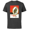 thumbnail image 1 of Escape from the Planet of the Apes 1971 Family Movie Poster - Short Sleeve Cotton T-Shirt for Adults - Customized-Charcoal Heather, 1 of 5