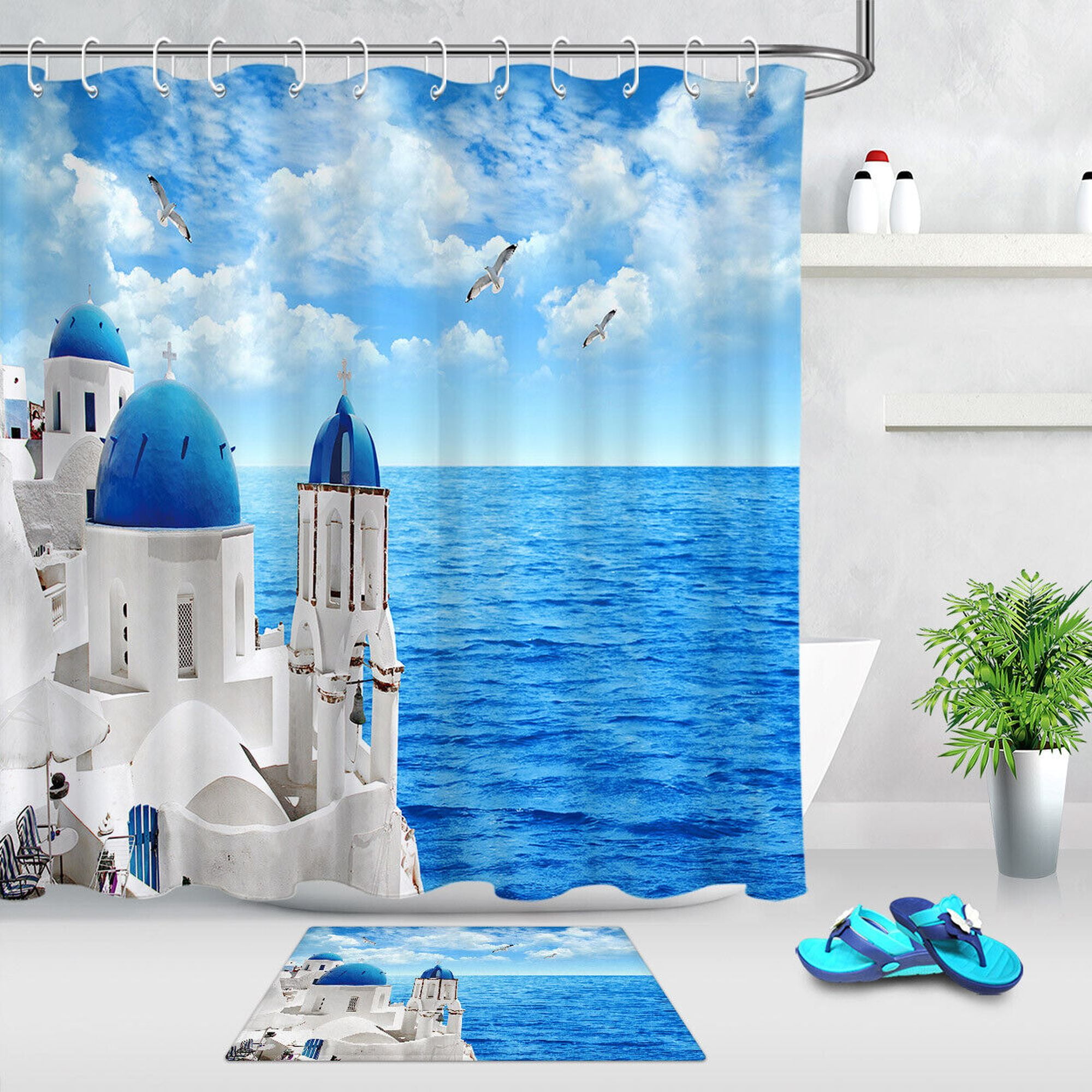 Escape To The Aegean Upgrade Your Bathroom With The Greek Retro Shower Escape To The Aegean Upgrade Your Bathroom With The Greek Retro Shower Curtain Hooks Set 31958450 9b71 4965 97fc