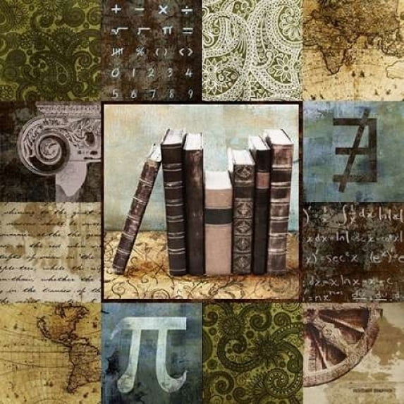 Escape to the Library I Poster Print by Michael Marcon (12 x 12)