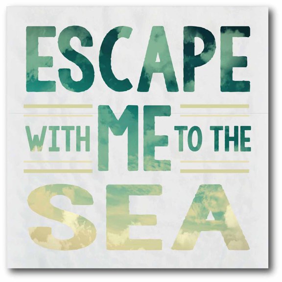 Escape with Me Gallery-Wrapped Canvas Wall Art, 16x16
