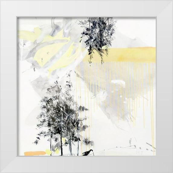 Escayo, Alba 20x20 White Modern Wood Framed Museum Art Print Titled - Bosque No. 2