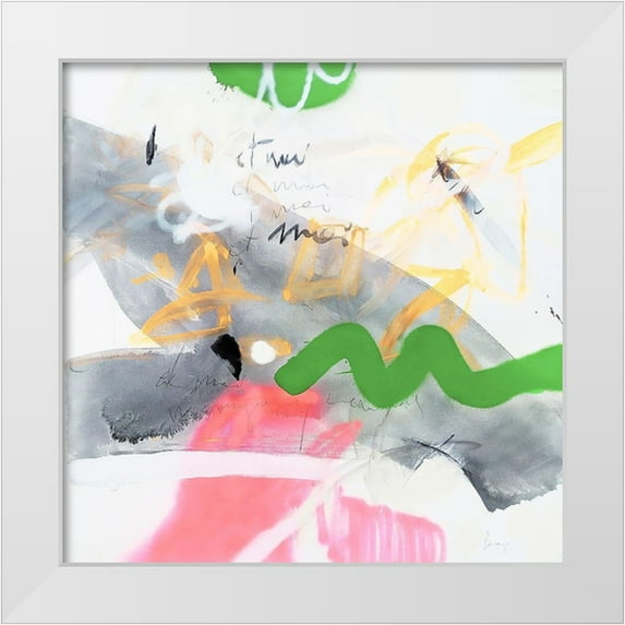 Escayo, Alba 26x26 White Modern Wood Framed Museum Art Print Titled - Et Moi-Et Moi