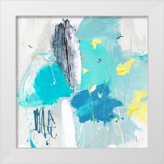 Escayo, Alba 26x26 White Modern Wood Framed Museum Art Print Titled - Narcissus