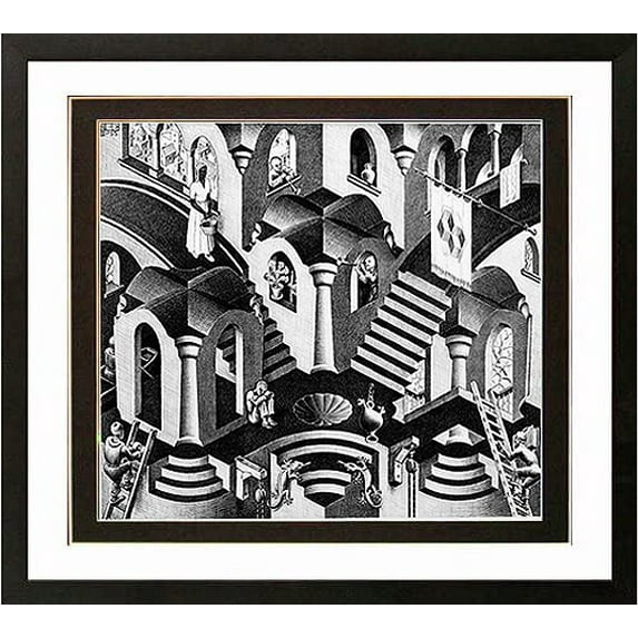 Escher Art Print Concave Convex