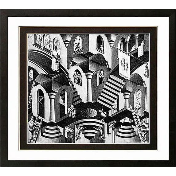 Escher Art Print Concave Convex