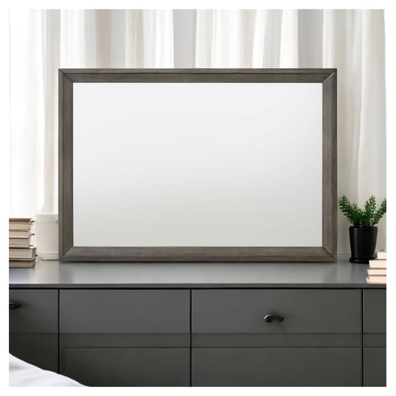 Escher Gray Oak Finish Mirror