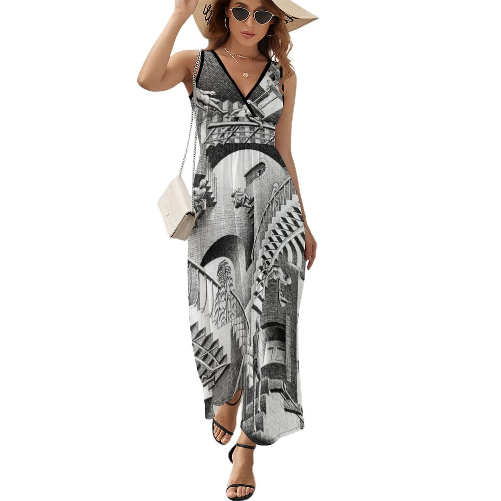 Escher Staircases Sleeveless Dress summer outfits for women 2024 ...