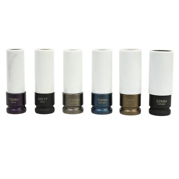 Esco 6 Piece Non-Maring Lug Nut Wheel Socket Set