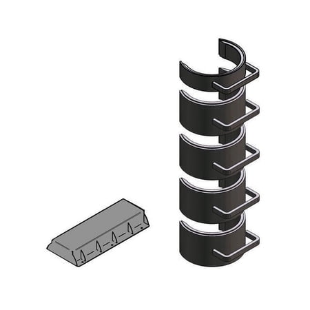 Esco Equipment Jack Locking Collars MAMMUT Safety Locking Device Set For The 91003 Jack (Contains 5-Safety Blocks and Block Holder) 91022