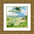 thumbnail image 1 of Escobedo, Mary  15x15 Gold Ornate Wood Framed with Double Matting Museum Art Print Titled - Beachside Dining 1, 1 of 4