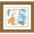 thumbnail image 1 of Escobedo, Mary 17x15 Gold Ornate Wood Framed with Double Matting Museum Art Print Titled - Beach Memories, 1 of 4