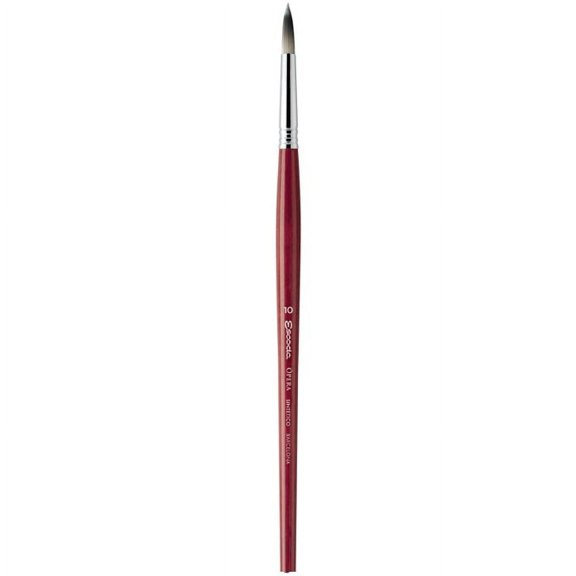 Escoda Opera Takatsu Synthetic Brush - Round, Long Handle, Size 18