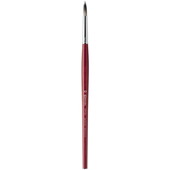 Escoda Opera Takatsu Synthetic Brush - Round, Long Handle, Size 6