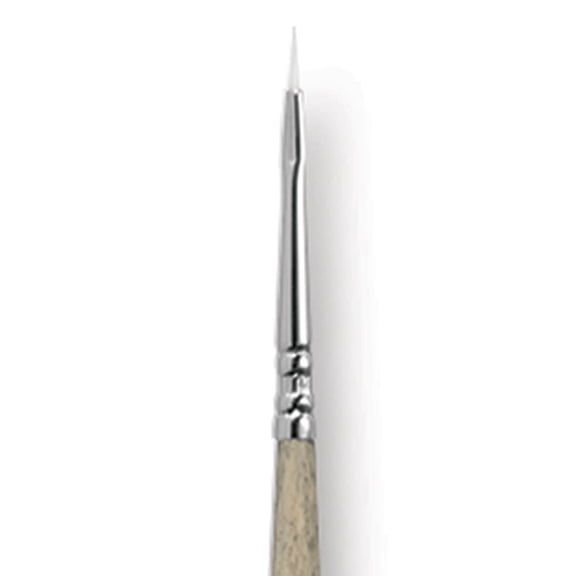 Escoda Perla Toray White Synthetic Brush - Bright, Long Handle, Size 0