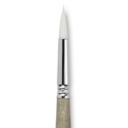 Escoda Perla Toray White Synthetic Brush - Round, Short Handle, Size 12