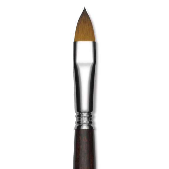 Escoda Prado Tame Synthetic Brush - Filbert, Short Handle, Size 14