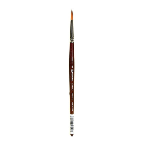 Escoda Prado Tame Synthetic Brush - Round, Short Handle, Size 6
