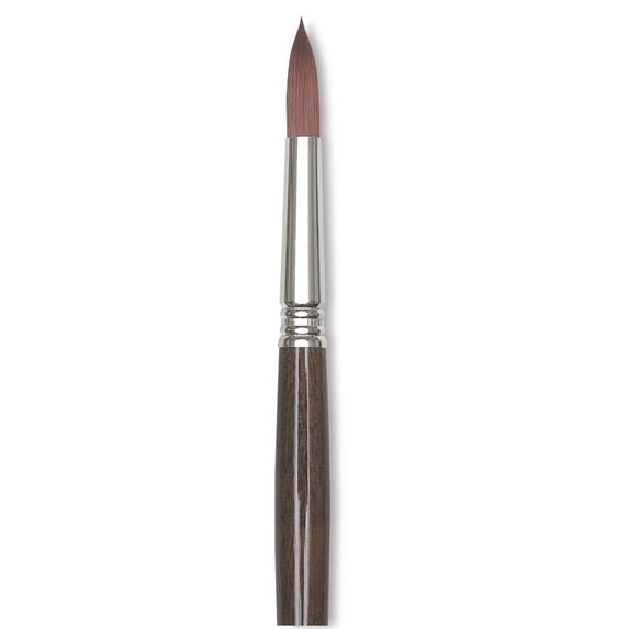 Escoda Primera Teijin Synthetic Brush - Round, Long Handle, Size 8