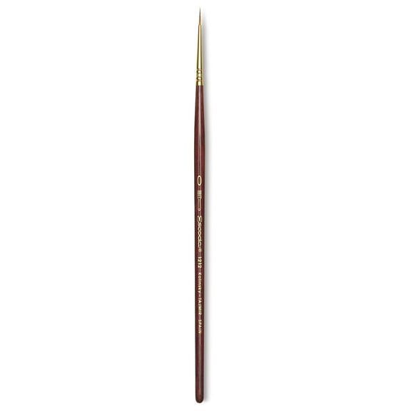 Escoda Reserva Kolinsky-Tajmyr Sable Brush - Pointed Round, Short Handle, Size 0