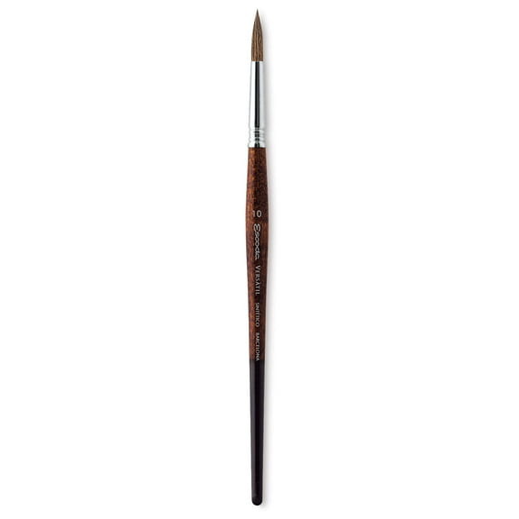 Escoda Versatil Brush - Pointed Round, Size 10, Short Handle