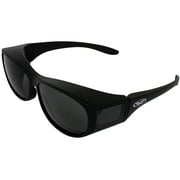Global Vision Escort Advanced System Safety Glasses Fits Over Most Eyewear-Matte Black Frame
