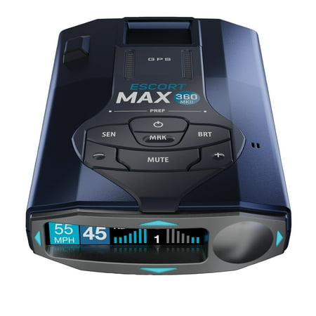 Escort MAX 360 MKII Bluetooth Radar Detector (Blue Edition), 360° Awareness, Exceptional Range, Apple CarPlay & Android Auto