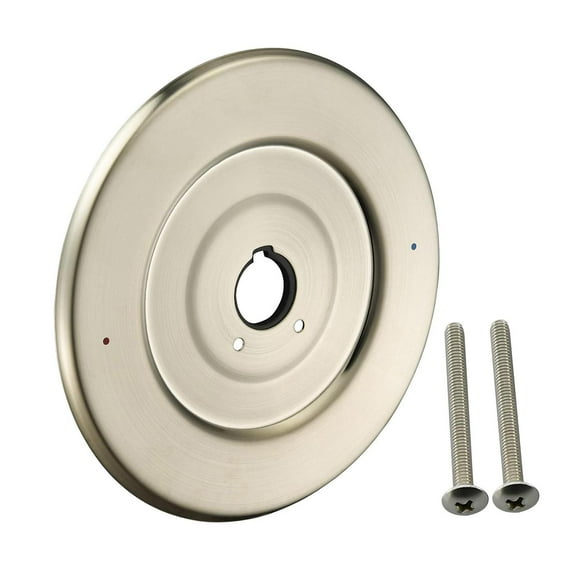 Escutcheon Replacement Plate Shower Faucet Cover Stainless Steel Construction for 1 Handle Tub Bathroom