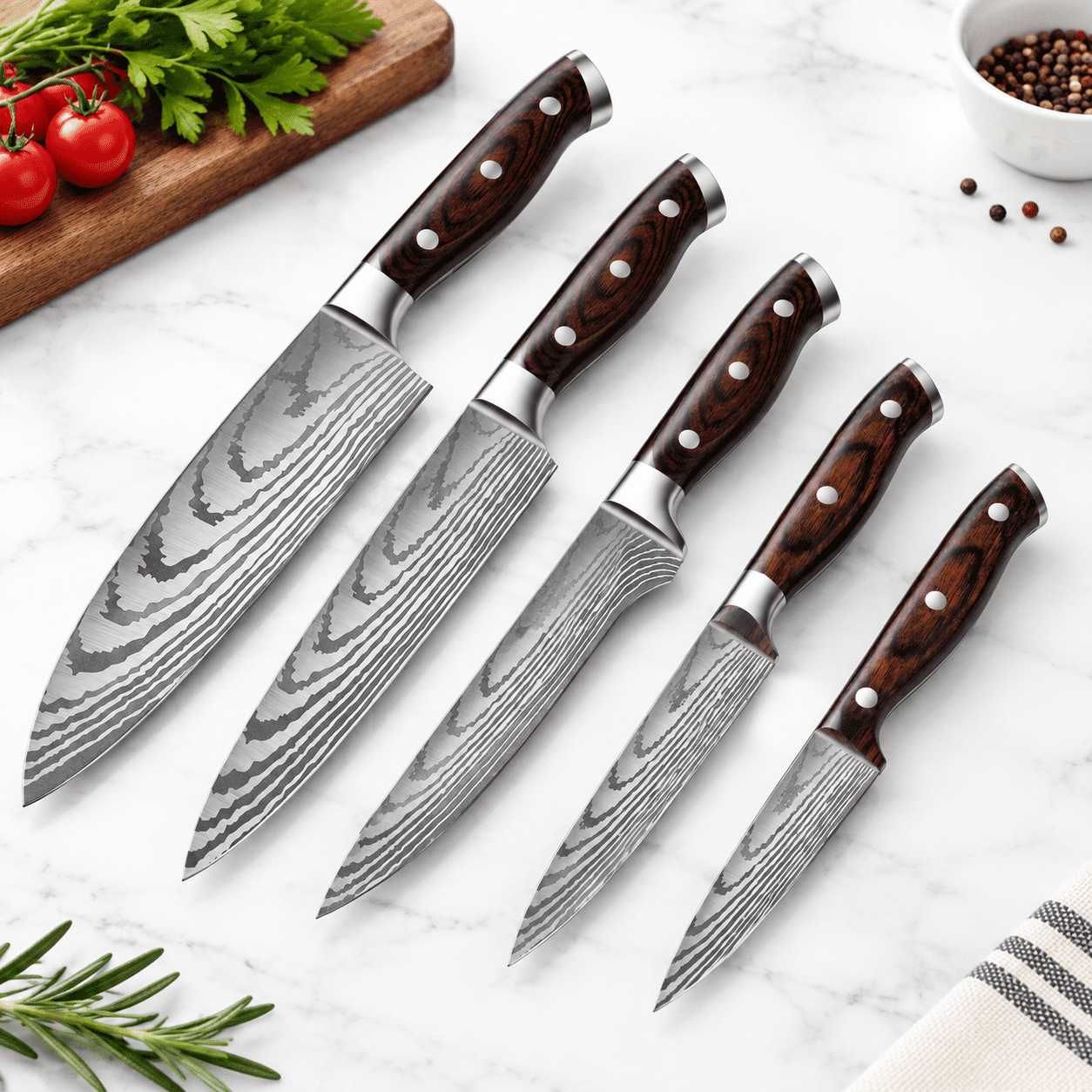 Ese Chef Set 5 High Carbon Stainless Steel - Walmart.com