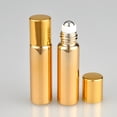 thumbnail image 1 of EseeAier 7pcs Refillable Perfume Bottle Glass Essential Oil Roller Bottles Portable Lightweight Empty Roll On Bottle for Travel 10ml Silver, 1 of 7