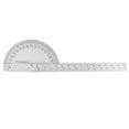 EseeAier Angle Ruler Stainless Steel Silver 0180 Degree Adjustable