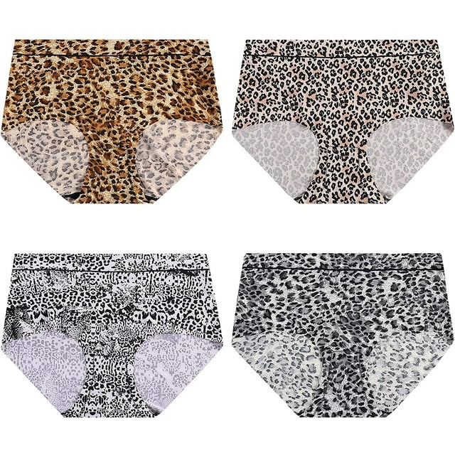 EseeAier Ladies Panties, Sexy Underwear Leopard Print Solid Color Ice