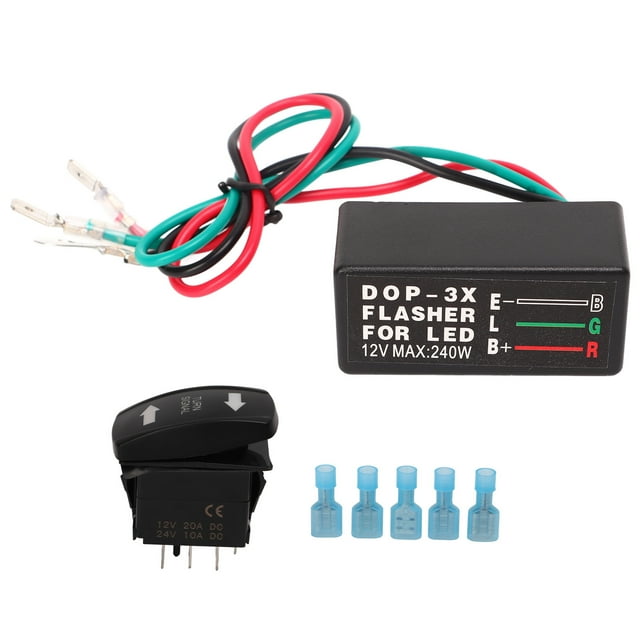 EseeAier Turn Signal Rocker Switch LED Rocker Switch Blinker