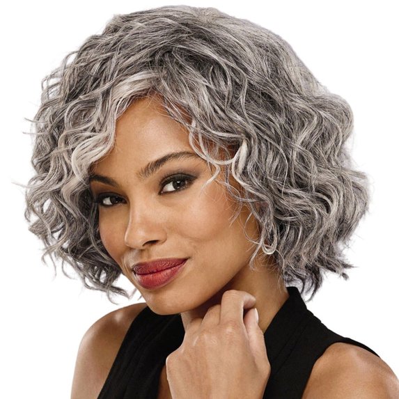 Esela Human Hair Blend Wig Luxurious Human Hair Blend for Versatile Styling Comfortable and Breathable Wig for All-Day Wear Perfect for Realistic Look (G6066)