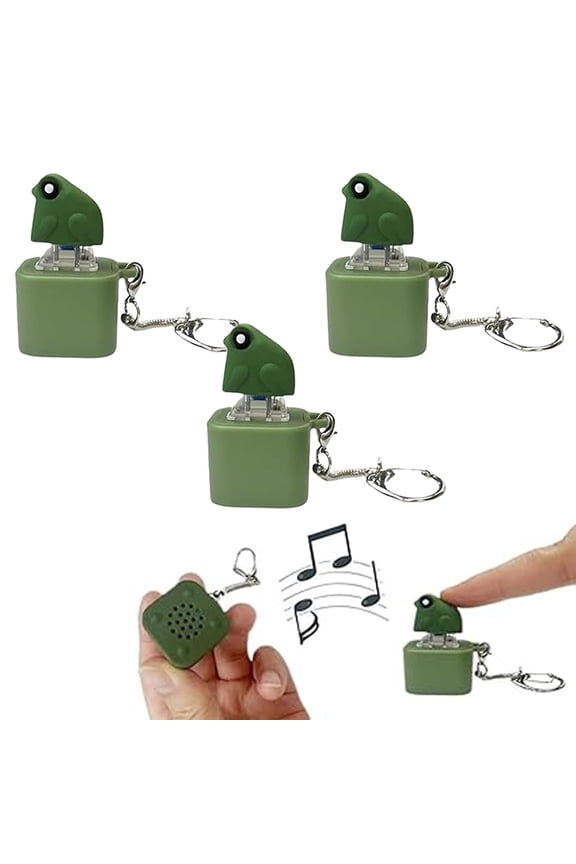 Eselic Clickfrog, Croaking Frog Keychain, Amusing Keyboard Clicker Key Ring With Vibrant Led Lights,Usb-C Charging Design, Portable Play Gadget, Calm Mood And Bring Daily Entertainment For Adults