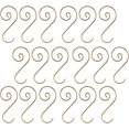 thumbnail image 1 of Esferas Navideñas 100pcs Christmas Ornament S Hooks Christmas Tree Hanger Metal Wire Hanging Balls Hook Xmas Holiday Party Decorations Golden Metal S Hooks, 1 of 3