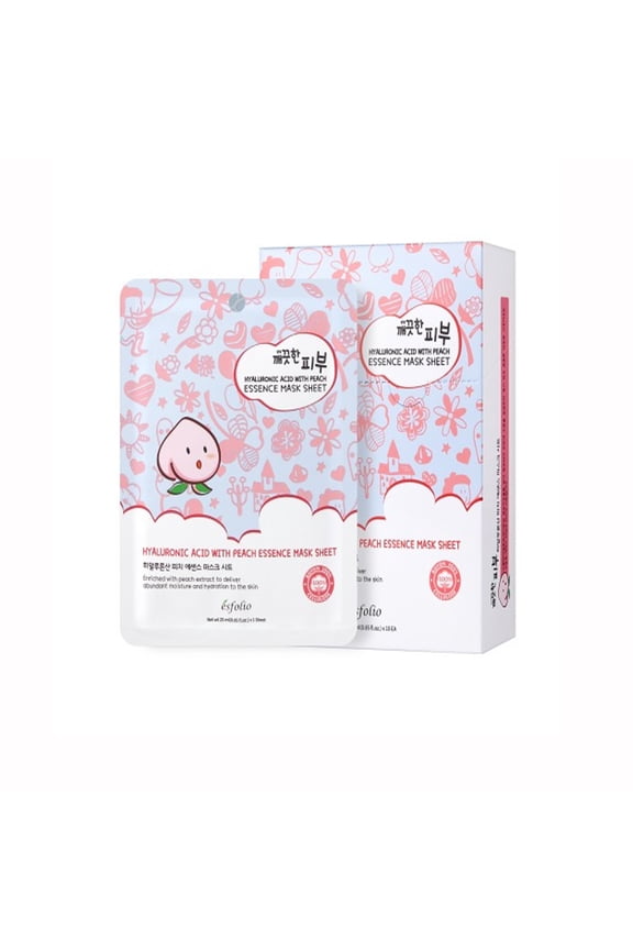 Hyaluronic Acid With Peach Essence Mask 10 Sheets