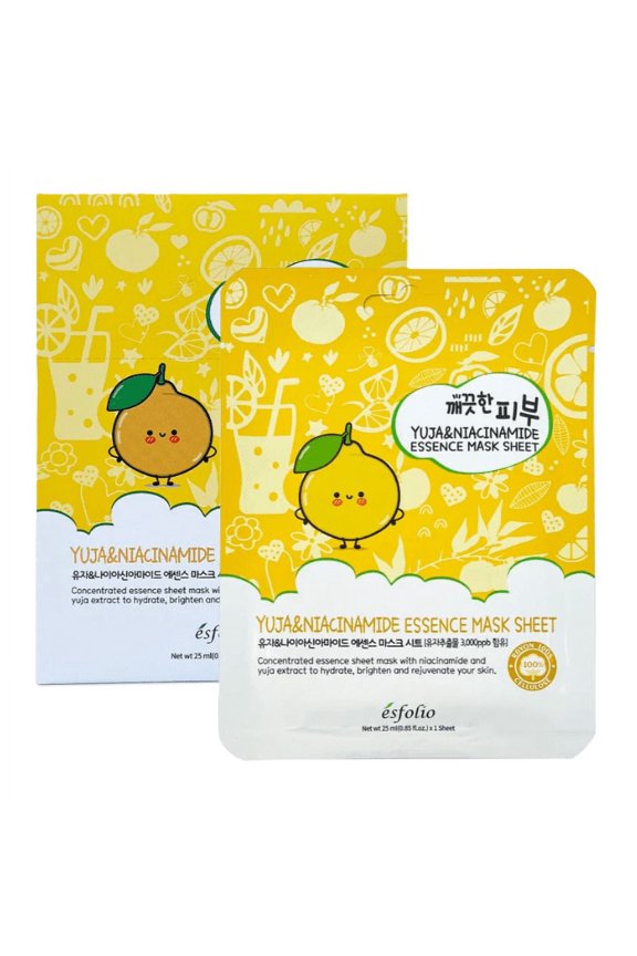 Yuju and Niacinamide Essence Mask Sheet, 10 Sheets