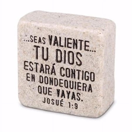 Esfuerzate, Adorno De Piedra Para Estante (Be Strong, Shelf Stone, Spanish)