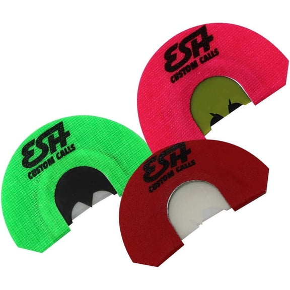 Esh Custom Calls 3 Pack Diaphragm Turkey Mouth Calls for Hunting