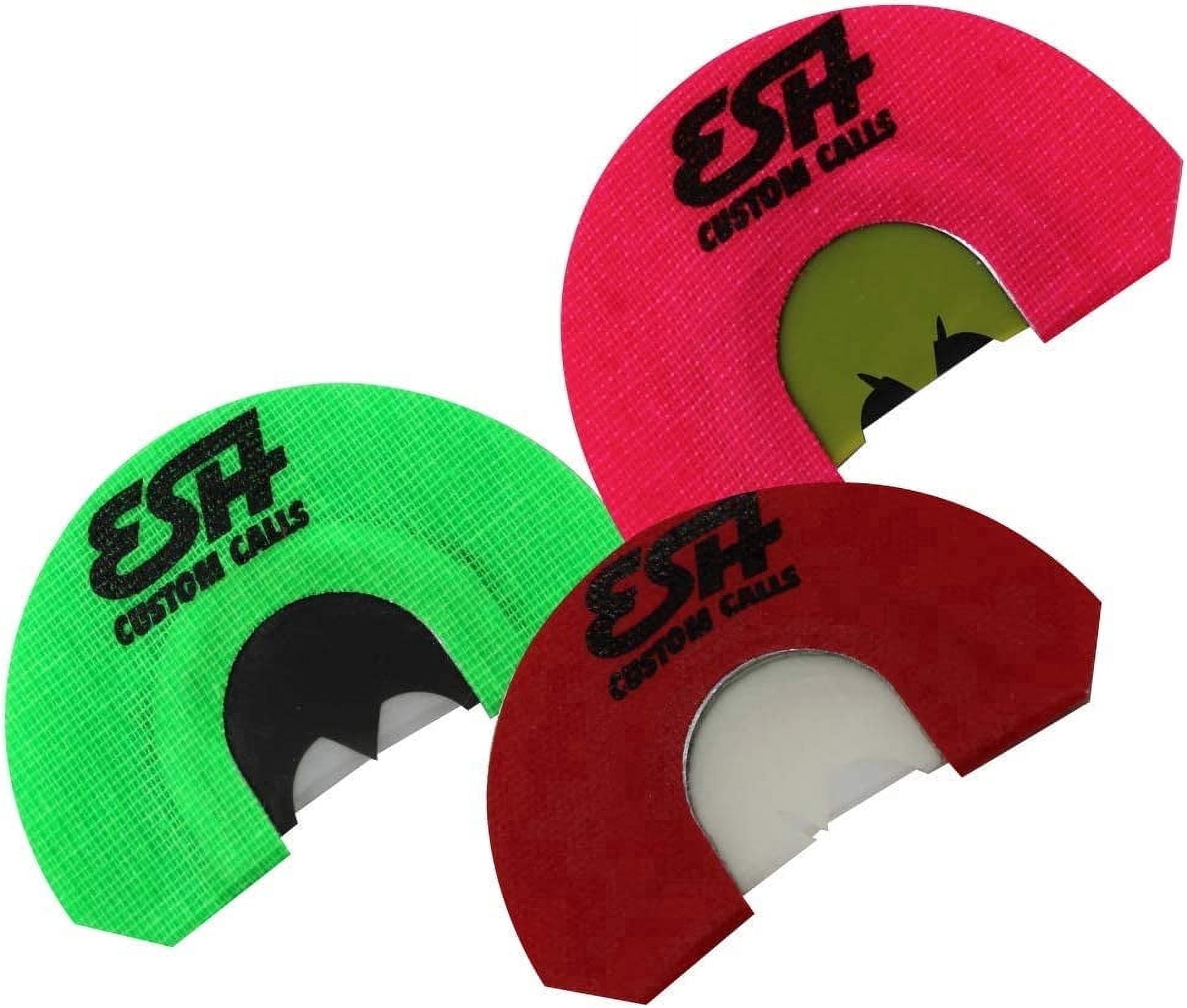 Esh Custom Calls 3 Pack Diaphragm Turkey Mouth Calls for Hunting